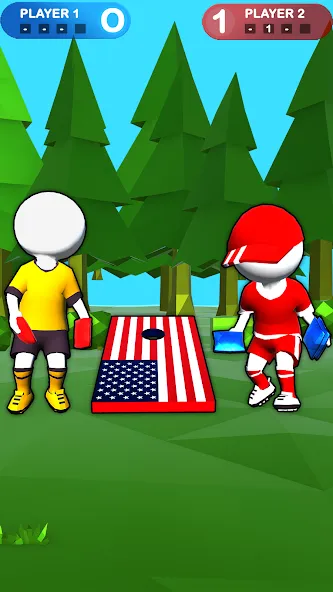Cornhole League - Board Games (Корнхол Лига) МОД/Взлом [Все открыто, Дополнительные деньги и Меню MOD] Screenshot 1