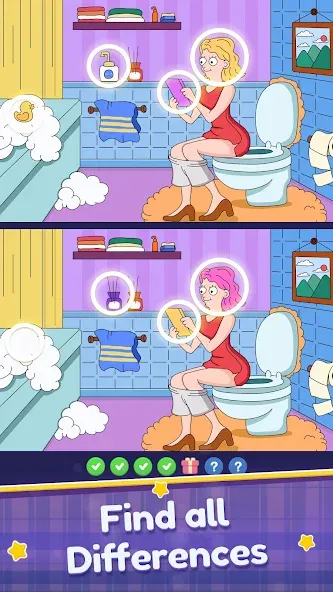 Find Differences: Spot Fun МОД/Взлом [Бесконечные деньги, Монеты и Мега MOD] Screenshot 1