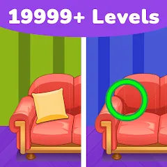 Скачать Find Differences: Spot Fun Взлом (Все подсказки и пропуск уровней) на Андроид