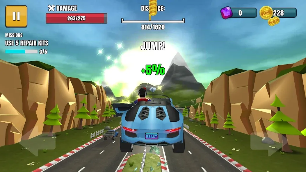 Faily Brakes 2: Car Crash Game (Фэйли Брейкс 2) МОД/Взлом [Много монет, Открытые уровни и Мега MOD] Screenshot 4