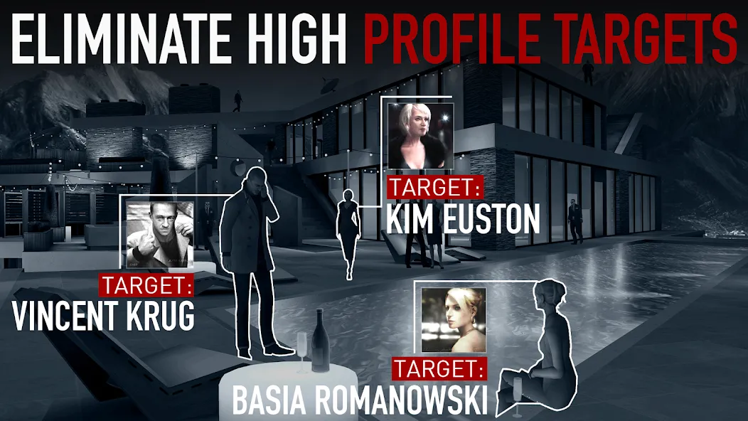 Hitman Sniper (Хитмэн) МОД/Взлом [Все открыто, Дополнительные деньги и Меню MOD] Screenshot 2