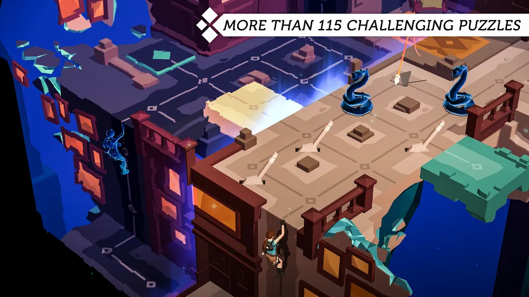 Lara Croft GO (Лара Крофт ГО) МОД/Взлом [Деньги, Монеты и Меню MOD] Screenshot 1
