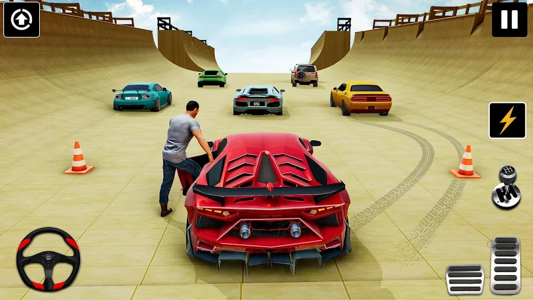 GT Car Stunt : Ramp Car Stunts (ДжиТи Кар Стант) МОД/Взлом [Деньги, Монеты и Меню MOD] Screenshot 5