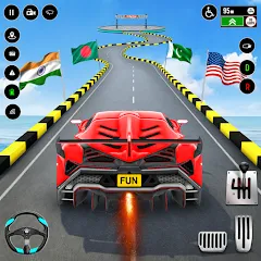 Скачать GT Car Stunt : Ramp Car Stunts Взлом (Много денег) на андроид