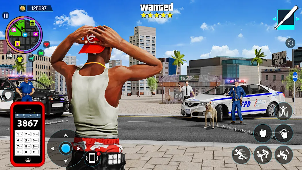 Gangster Mafia City Crime Game МОД/Взлом [Бесконечные деньги, Монеты и Мега MOD] Screenshot 1