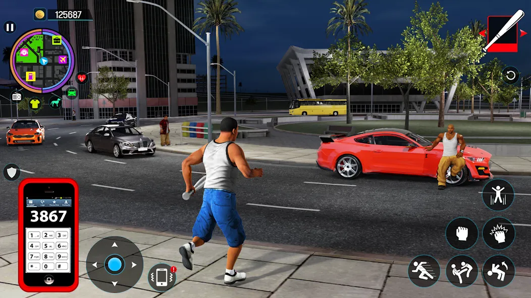 Gangster Mafia City Crime Game МОД/Взлом [Бесконечные деньги, Монеты и Мега MOD] Screenshot 2
