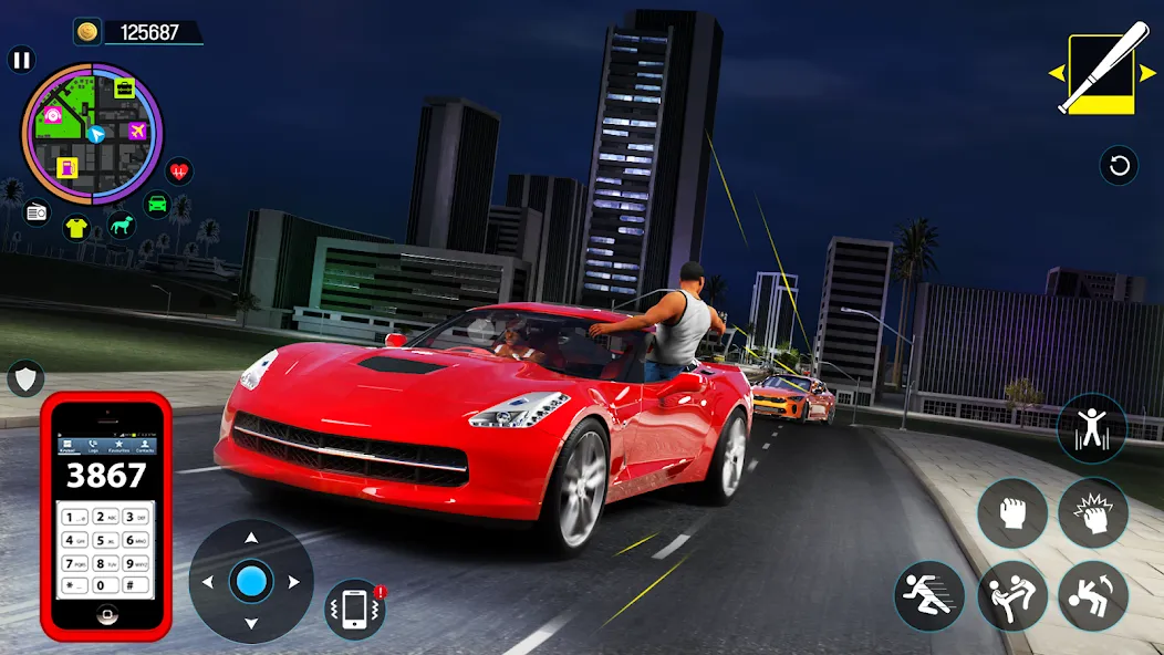 Gangster Mafia City Crime Game МОД/Взлом [Бесконечные деньги, Монеты и Мега MOD] Screenshot 5