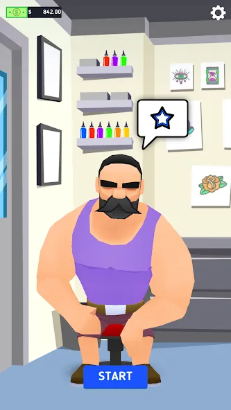 Ink Inc. - Tattoo Drawing МОД/Взлом [Деньги, Монеты и Меню MOD] Screenshot 1