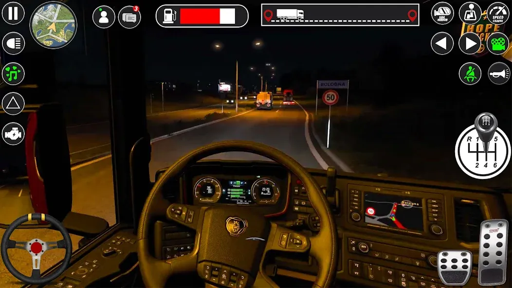Euro Cargo Truck Simulator 3D МОД/Взлом [Все открыто, Дополнительные деньги и Меню MOD] Screenshot 2