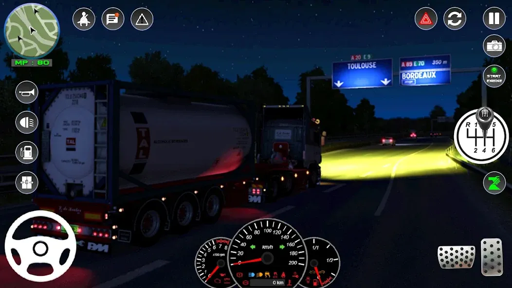 Euro Cargo Truck Simulator 3D МОД/Взлом [Все открыто, Дополнительные деньги и Меню MOD] Screenshot 5