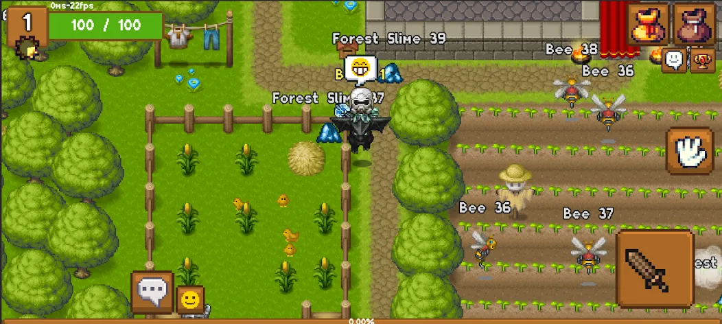 Heritage Online - MMORPG  2D (Херитед) МОД/Взлом [Меню, Бесконечные монеты и Открытые уровни] Screenshot 1