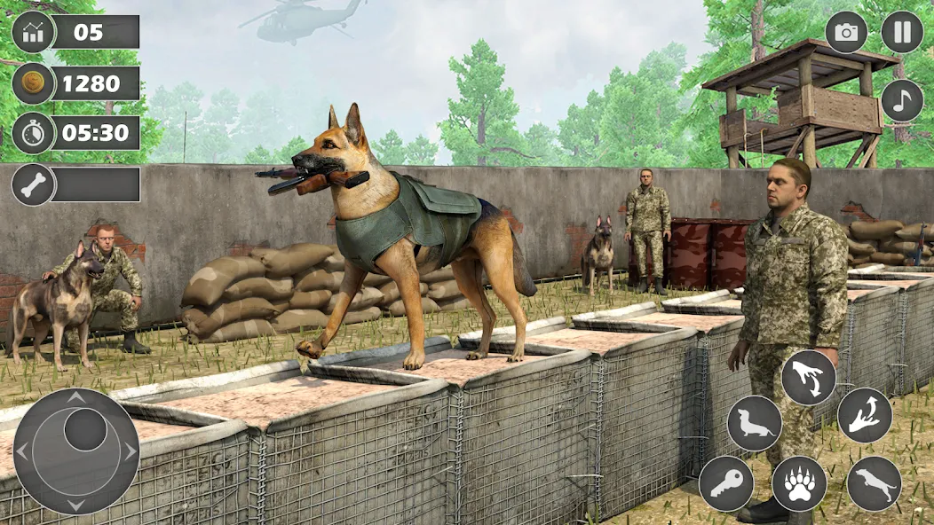 Dog Simulator Dog Game (Армейский симулятор собаки) МОД/Взлом [Бесконечные деньги, Монеты и Мега MOD] Screenshot 1
