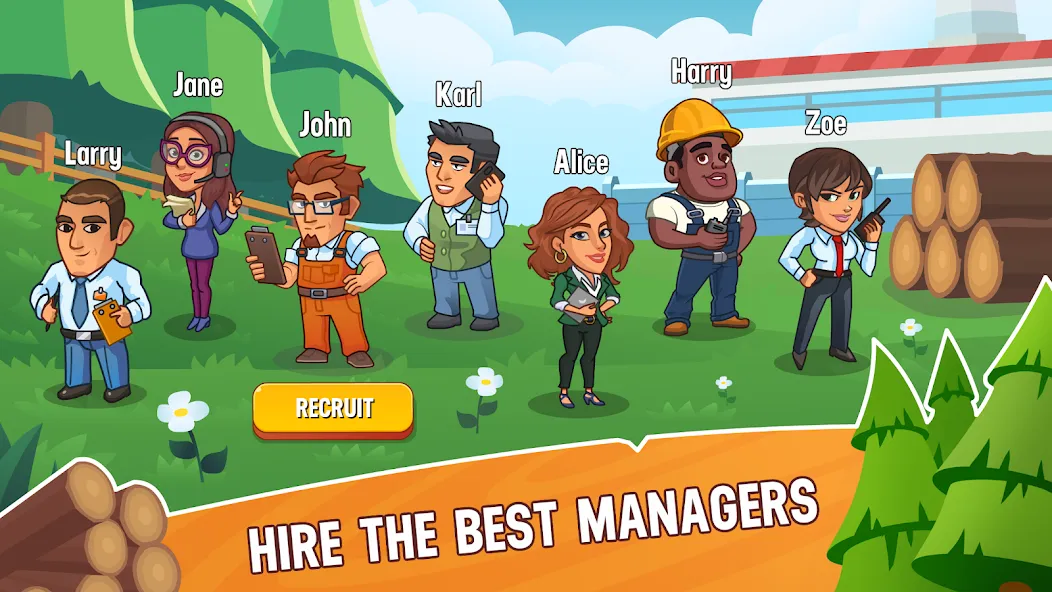 Lumber Inc Tycoon (Ламбер инк тайкун) МОД/Взлом [Много денег, Монет и Все открыто] Screenshot 3