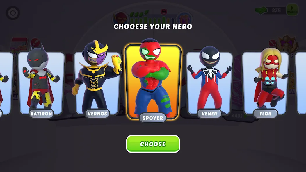 Stick Hero: Comic Superhero (Стик Хиро) МОД/Взлом [Много монет, Открытые уровни и Мега MOD] Screenshot 2
