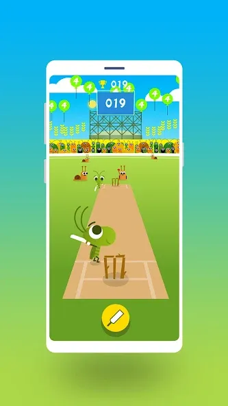 Cric Game - Doodle Cricket (Крик Гейм) МОД/Взлом [Много монет, Открытые уровни и Мега MOD] Screenshot 1