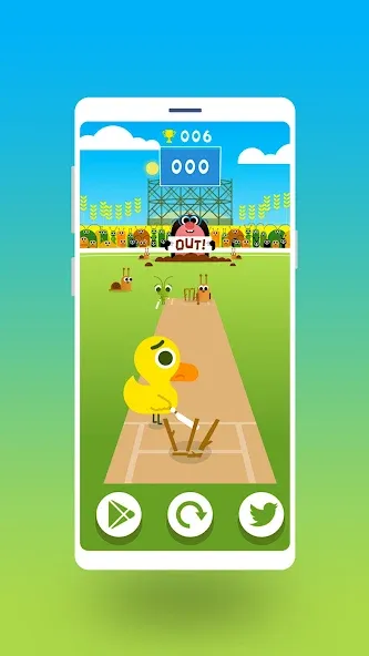 Cric Game - Doodle Cricket (Крик Гейм) МОД/Взлом [Много монет, Открытые уровни и Мега MOD] Screenshot 2
