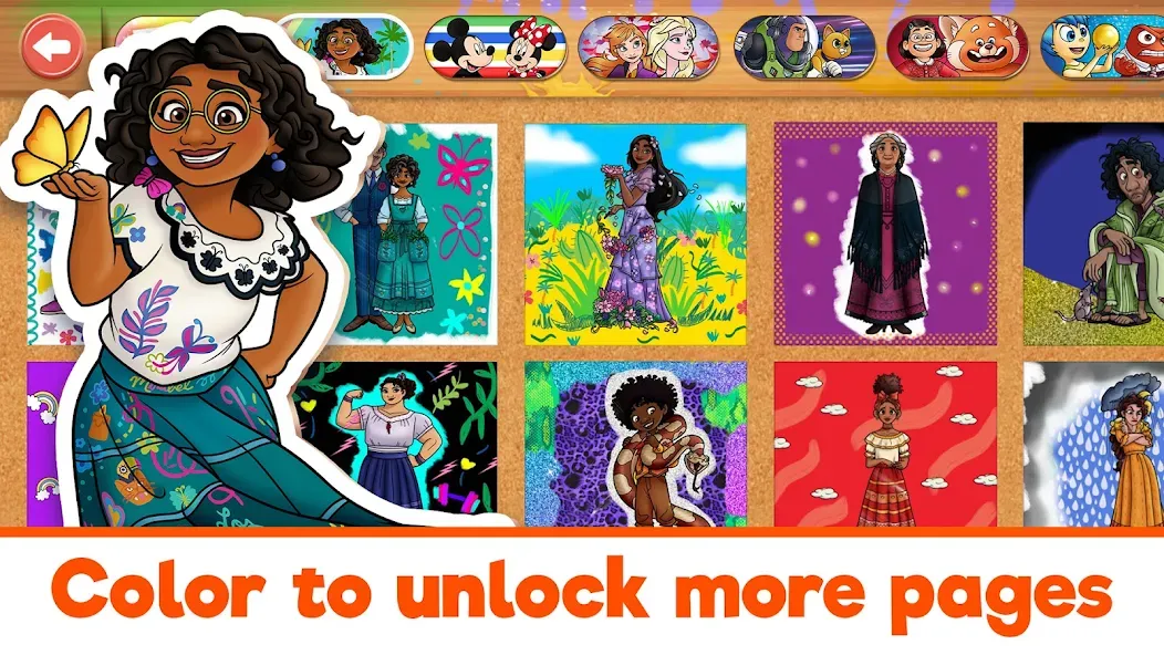 Disney Coloring World (Дисней) МОД/Взлом [Бесконечные деньги, Монеты и Мега MOD] Screenshot 5