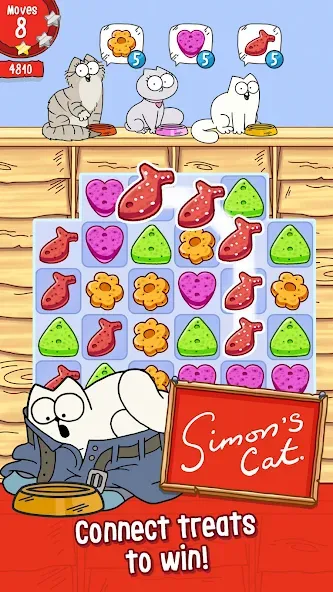 Simon’s Cat Crunch Time МОД/Взлом [Деньги, Монеты и Меню MOD] Screenshot 1