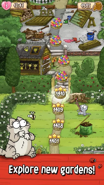 Simon's Cat - Pop Time МОД/Взлом [Деньги, Монеты и Меню MOD] Screenshot 2