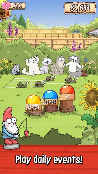 Simon's Cat - Pop Time МОД/Взлом [Деньги, Монеты и Меню MOD] Screenshot 4