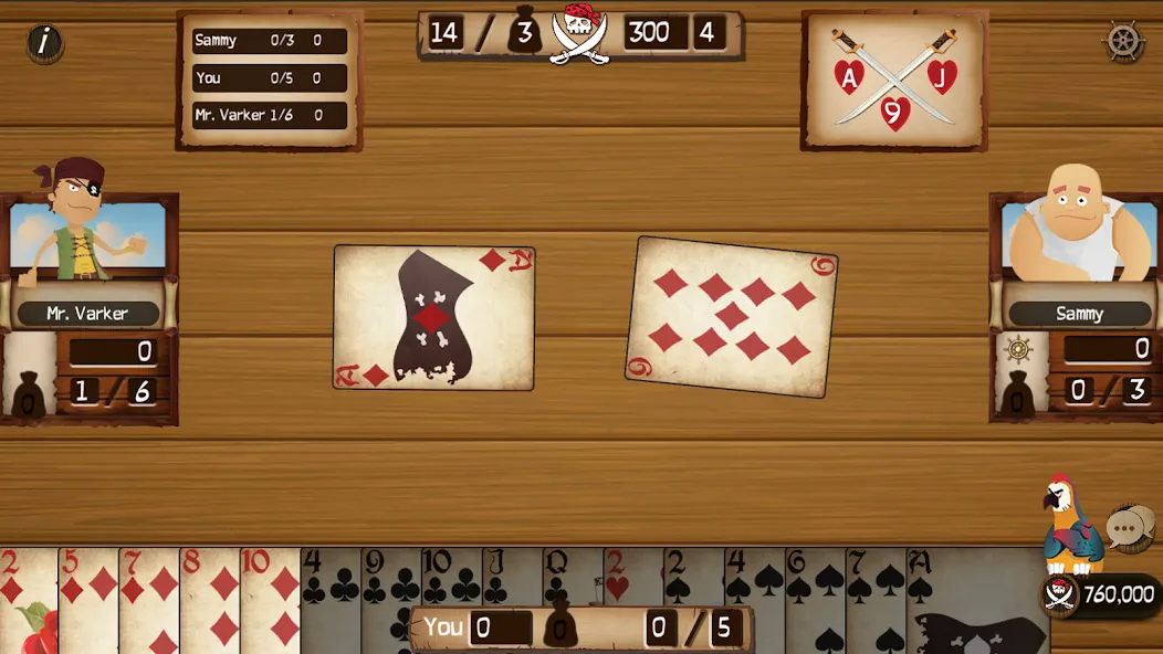 Spades Cutthroat Pirates (Спейдс Каттхроат Пирейтс) МОД/Взлом [Деньги, Монеты и Меню MOD] Screenshot 2