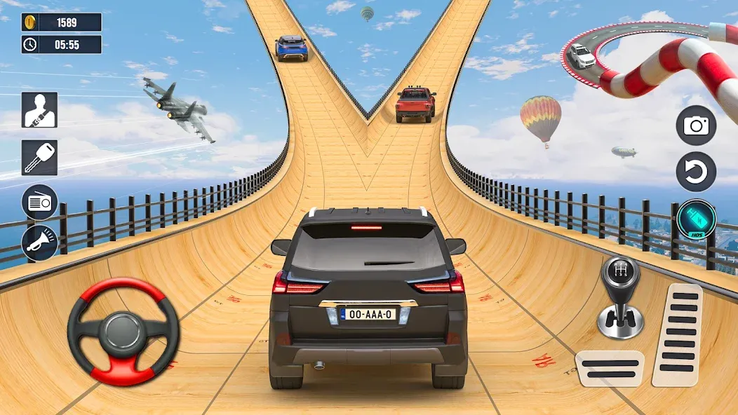 Car Stunt Games : Car Games 3D (Кар Стант Геймс) МОД/Взлом [Деньги, Монеты и Меню MOD] Screenshot 1