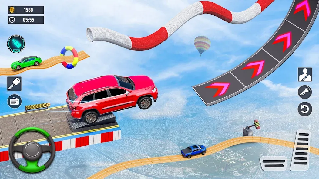 Car Stunt Games : Car Games 3D (Кар Стант Геймс) МОД/Взлом [Деньги, Монеты и Меню MOD] Screenshot 4