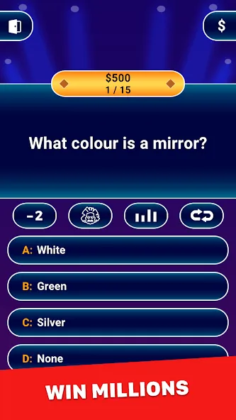 Millionaire 2024: Trivia Game МОД/Взлом [Деньги, Монеты и Меню MOD] Screenshot 1