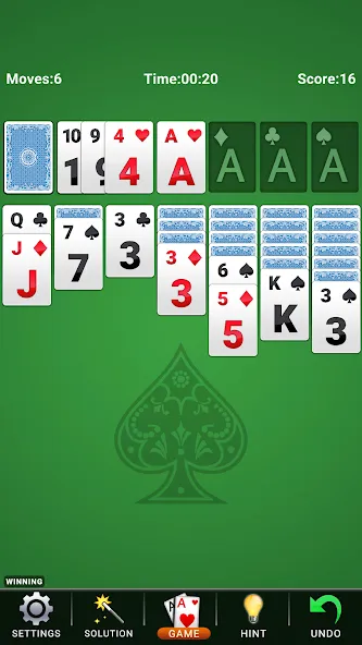 Solitaire: Classic Card Game МОД/Взлом [Много монет, Открытые уровни и Мега MOD] Screenshot 3