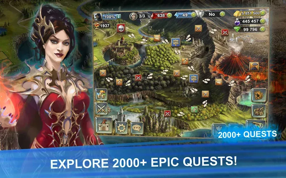 Blood of Titans: Card Battle МОД/Взлом [Много денег, Монет и Все открыто] Screenshot 3