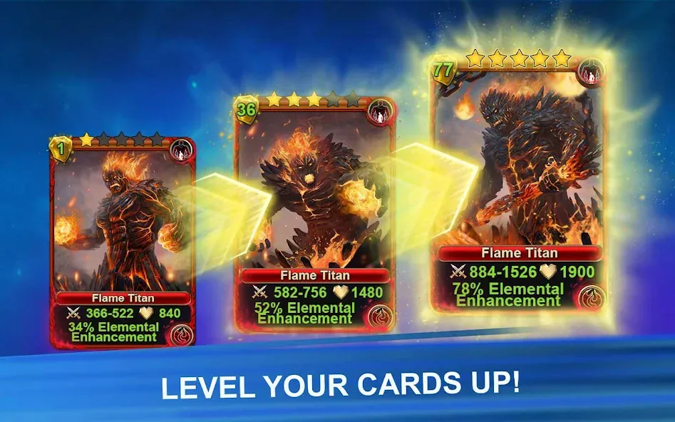 Blood of Titans: Card Battle МОД/Взлом [Много денег, Монет и Все открыто] Screenshot 5