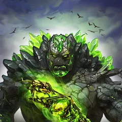 Скачать Blood of Titans: Card Battle Взлом (Много кристаллов и энергии) на Андроид