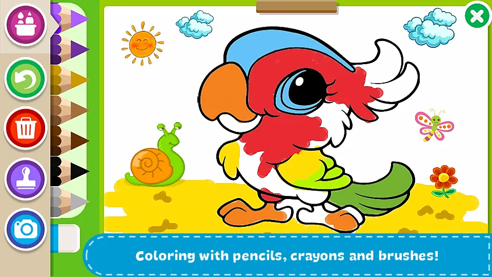 Coloring Book - Kids Paint МОД/Взлом [Все открыто, Дополнительные деньги и Меню MOD] Screenshot 1