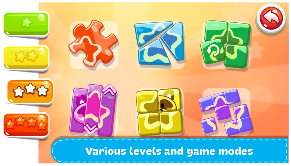 Kids Games - Puzzle World МОД/Взлом [Меню, Бесконечные монеты и Открытые уровни] Screenshot 2