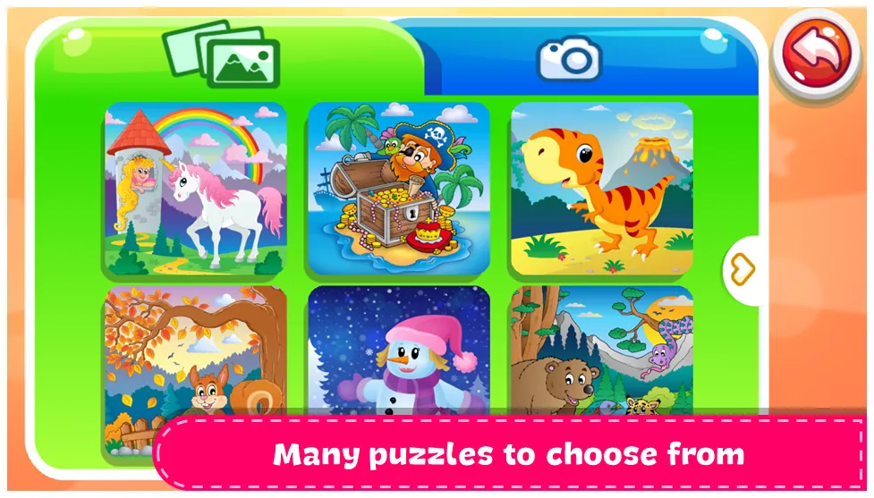 Kids Games - Puzzle World МОД/Взлом [Меню, Бесконечные монеты и Открытые уровни] Screenshot 3