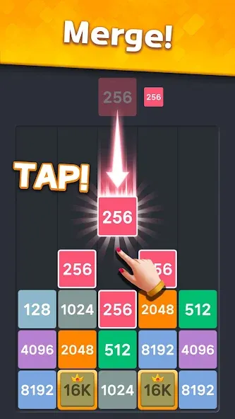 Drop Merge : Number Puzzle (Дроп Мердж) МОД/Взлом [Бесконечные деньги, Монеты и Мега MOD] Screenshot 3