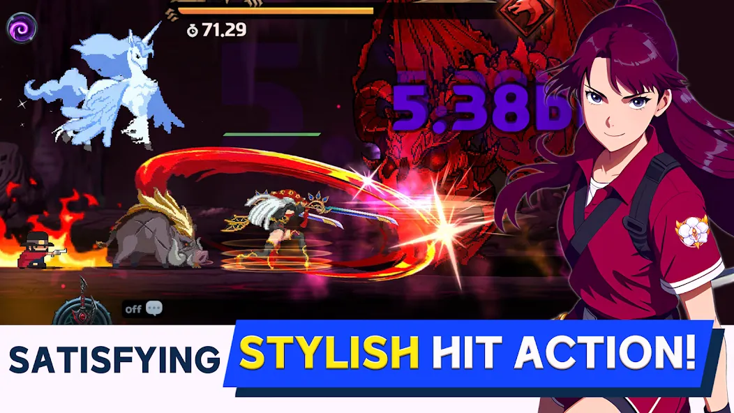 Dual Blader : Idle Action RPG (Дуал Блейдер) МОД/Взлом [Меню, Бесконечные монеты и Открытые уровни] Screenshot 5