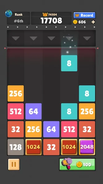 Drop The Number® : Merge Game (Дроп зе Намбер) МОД/Взлом [Много монет, Открытые уровни и Мега MOD] Screenshot 1