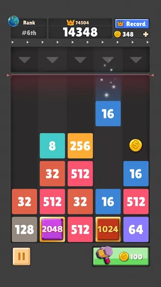 Drop The Number® : Merge Game (Дроп зе Намбер) МОД/Взлом [Много монет, Открытые уровни и Мега MOD] Screenshot 3