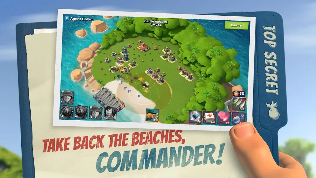 Boom Beach (Бум Бич) МОД/Взлом [Деньги, Монеты и Меню MOD] Screenshot 1