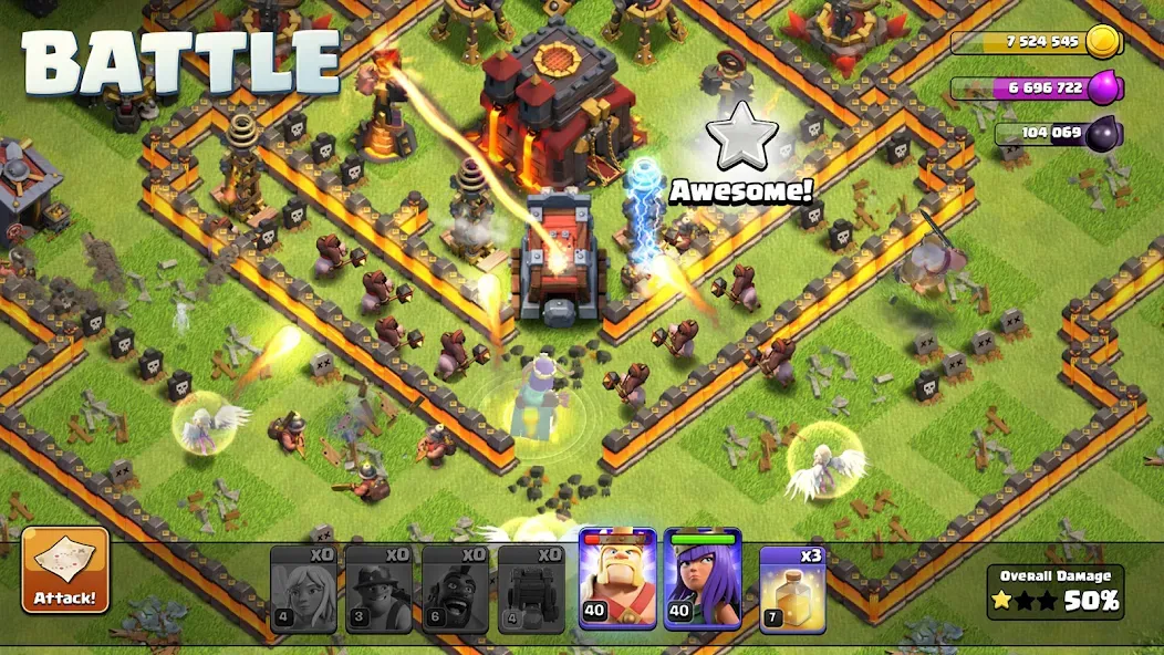 Clash of Clans (Клэш оф Клэнс) МОД/Взлом [Все открыто, Дополнительные деньги и Меню MOD] Screenshot 1