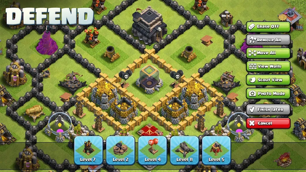 Clash of Clans (Клэш оф Клэнс) МОД/Взлом [Все открыто, Дополнительные деньги и Меню MOD] Screenshot 2