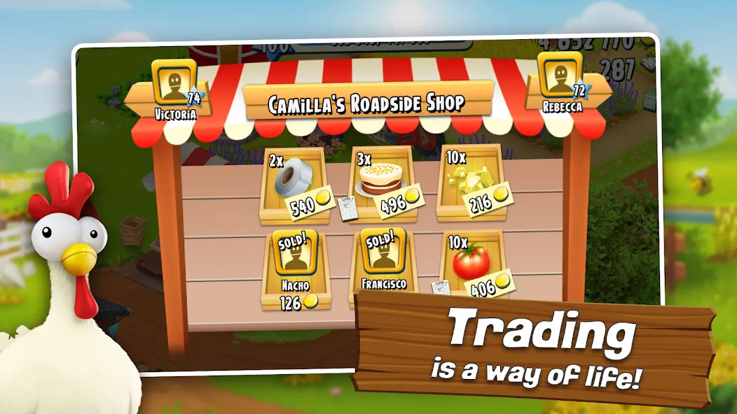 Hay Day (Хей Дей) МОД/Взлом [Все открыто, Дополнительные деньги и Меню MOD] Screenshot 2
