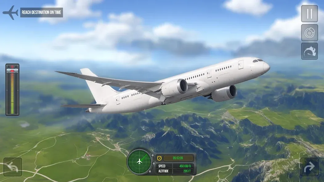 Flight Simulator - Plane Games МОД/Взлом [Все открыто, Дополнительные деньги и Меню MOD] Screenshot 2