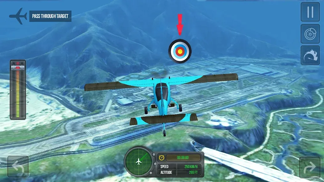 Flight Simulator - Plane Games МОД/Взлом [Все открыто, Дополнительные деньги и Меню MOD] Screenshot 5