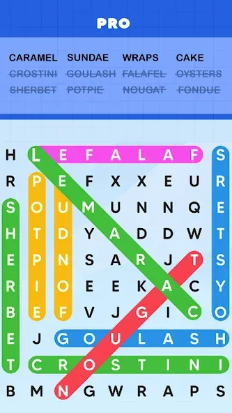 Word Search Puzzle Challenge (Уордсрч Пазл Челлендж) МОД/Взлом [Много денег, Монет и Все открыто] Screenshot 1