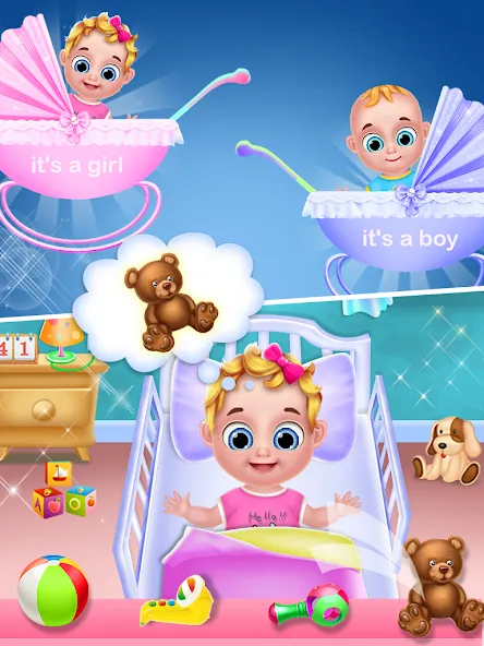 Mom Babysitting Game МОД/Взлом [Меню, Бесконечные монеты и Открытые уровни] Screenshot 3