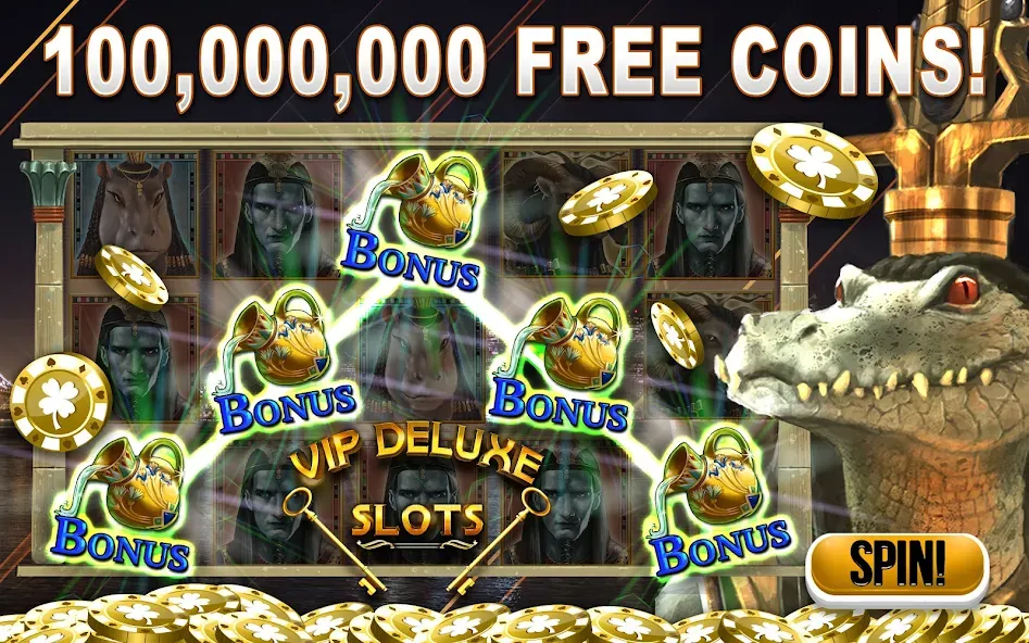 VIP Deluxe Slots Games Offline МОД/Взлом [Бесконечные деньги, Монеты и Мега MOD] Screenshot 1