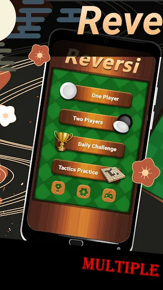 Reversi - Classic Reversi Game (Реверси) МОД/Взлом [Деньги, Монеты и Меню MOD] Screenshot 1