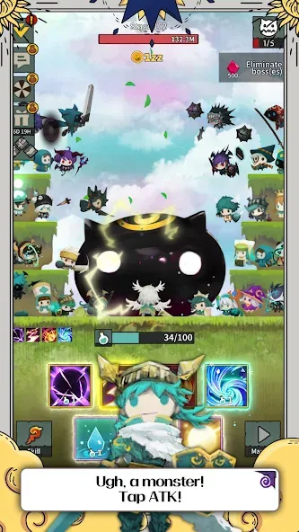 Tap Dragon: Little Knight Luna (Тап Драгон) МОД/Взлом [Бесконечные деньги, Монеты и Мега MOD] Screenshot 4